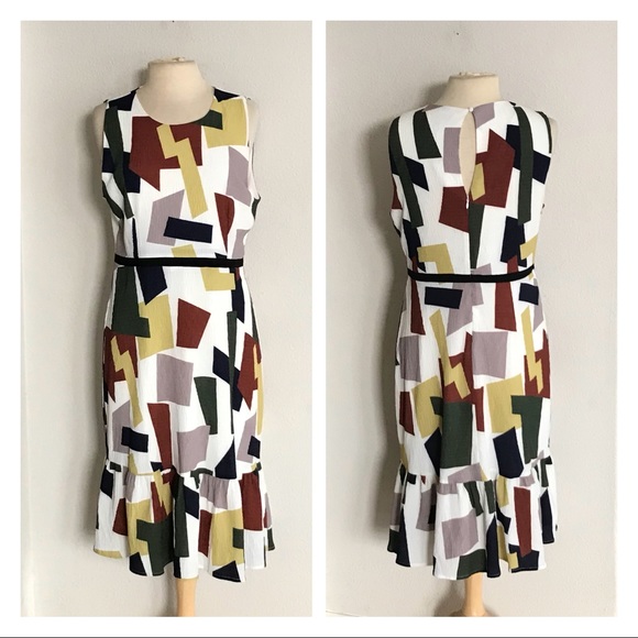 Anthropologie Dresses & Skirts - Sunday in Brooklyn Flounced Geometric dress